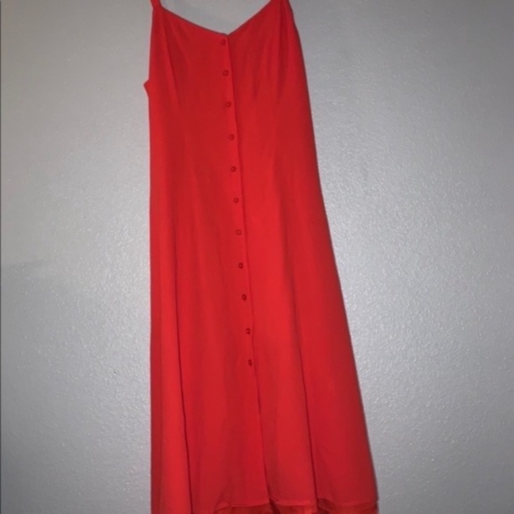 Forever 21 Red Midi Dress - Picture 2 of 8